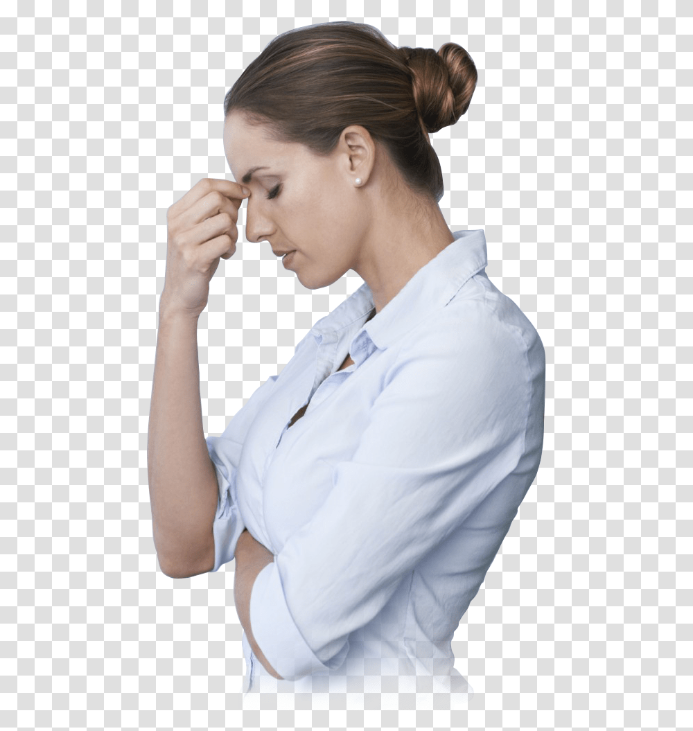 Depression Depressed Sad Person, Smelling, Female, Hair Transparent Png