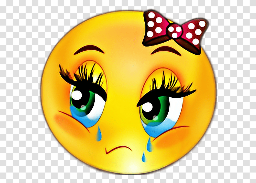Depression Mood Sad Emjoi Girl Sad Face Girl Emoji Transparent Png