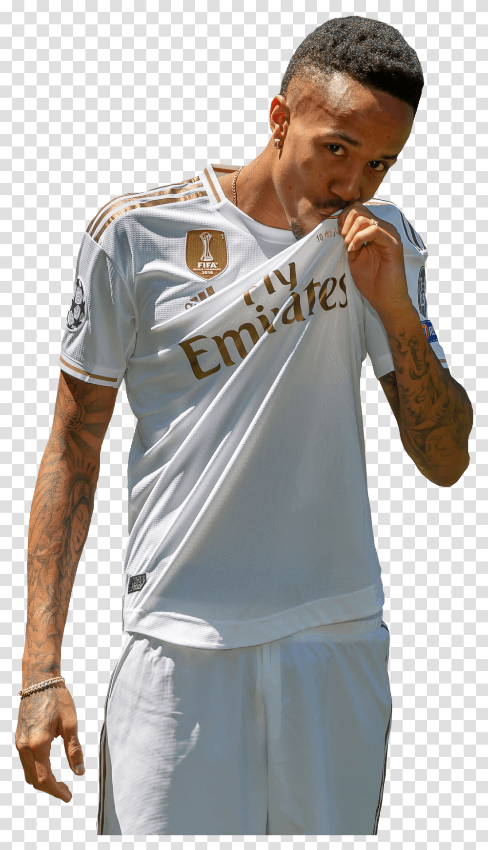 Der Militorender Eder Militao Real Madrid, Apparel, Skin, Arm Transparent Png