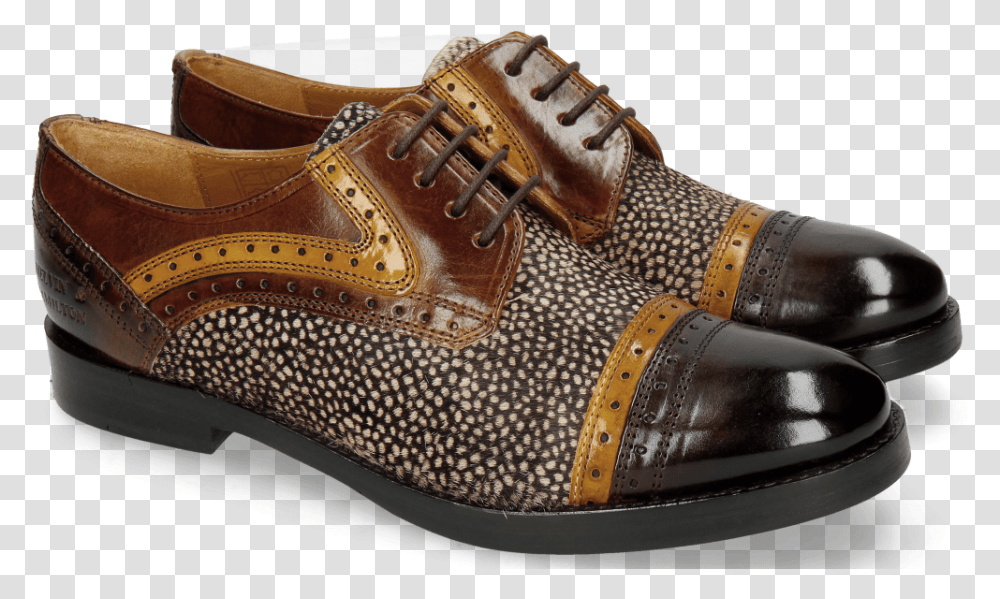 Derby Shoes Amelie 19 Mid Brown Yellow Hairon Halftone Shoe, Apparel, Footwear, Sneaker Transparent Png