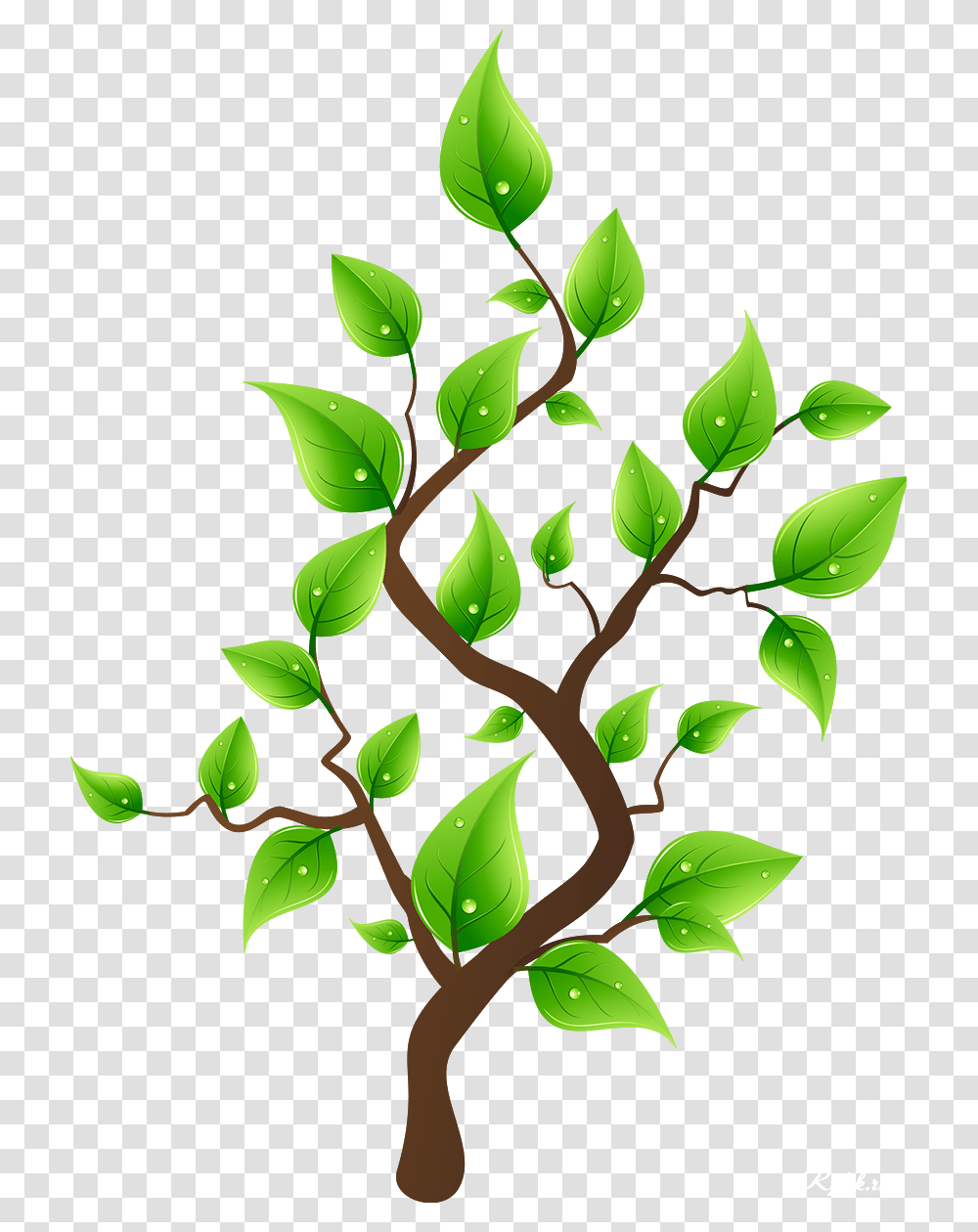 Derevya Na Prozrachnom Fone Rastrovij Klipart Arboles Con Hojas Dibujo, Green, Leaf, Plant, Toy Transparent Png