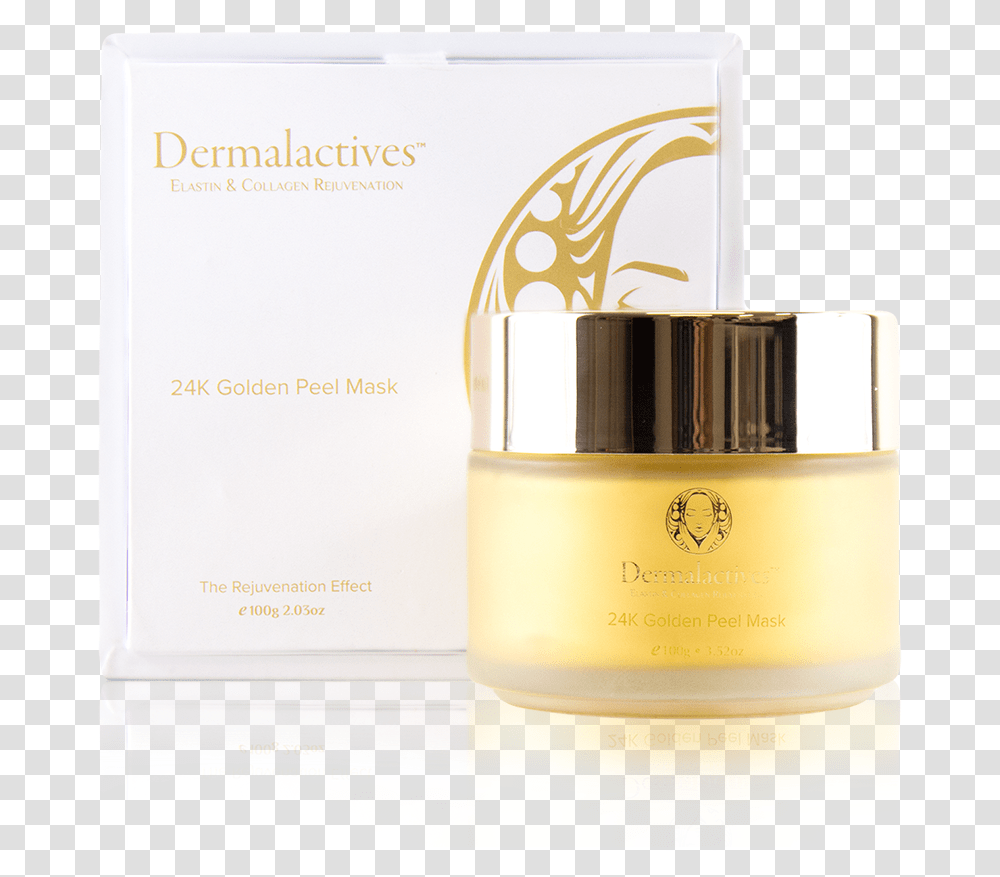 Dermalactives 24k Gold Peel Mask, Bottle, Cosmetics, Perfume, Label Transparent Png