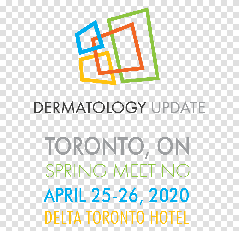 Dermatology Update 2020 Spring Meeting Logo Graphic Design, Trademark, Alphabet Transparent Png