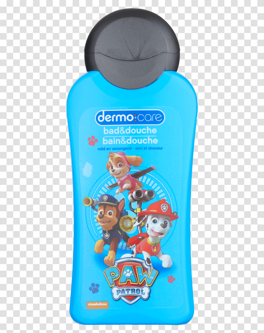 Dermo Care Paw Patrol 2 In 1 Bad En Douche Water Bottle, Sunscreen, Cosmetics, Shampoo Transparent Png