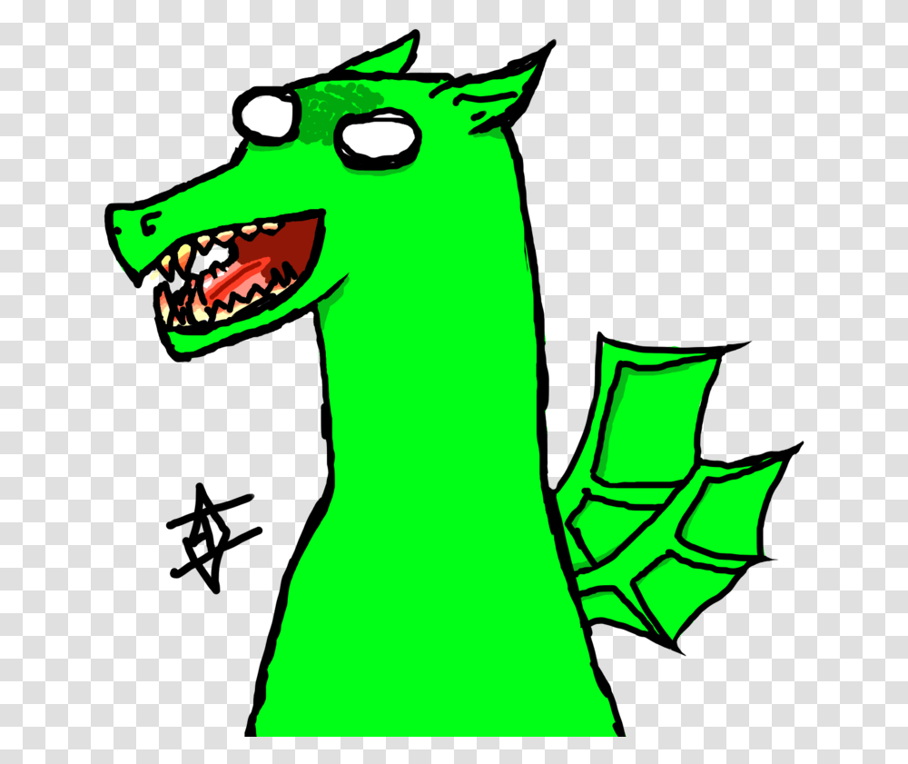 Derp Dragon, Green, Animal, Apparel Transparent Png