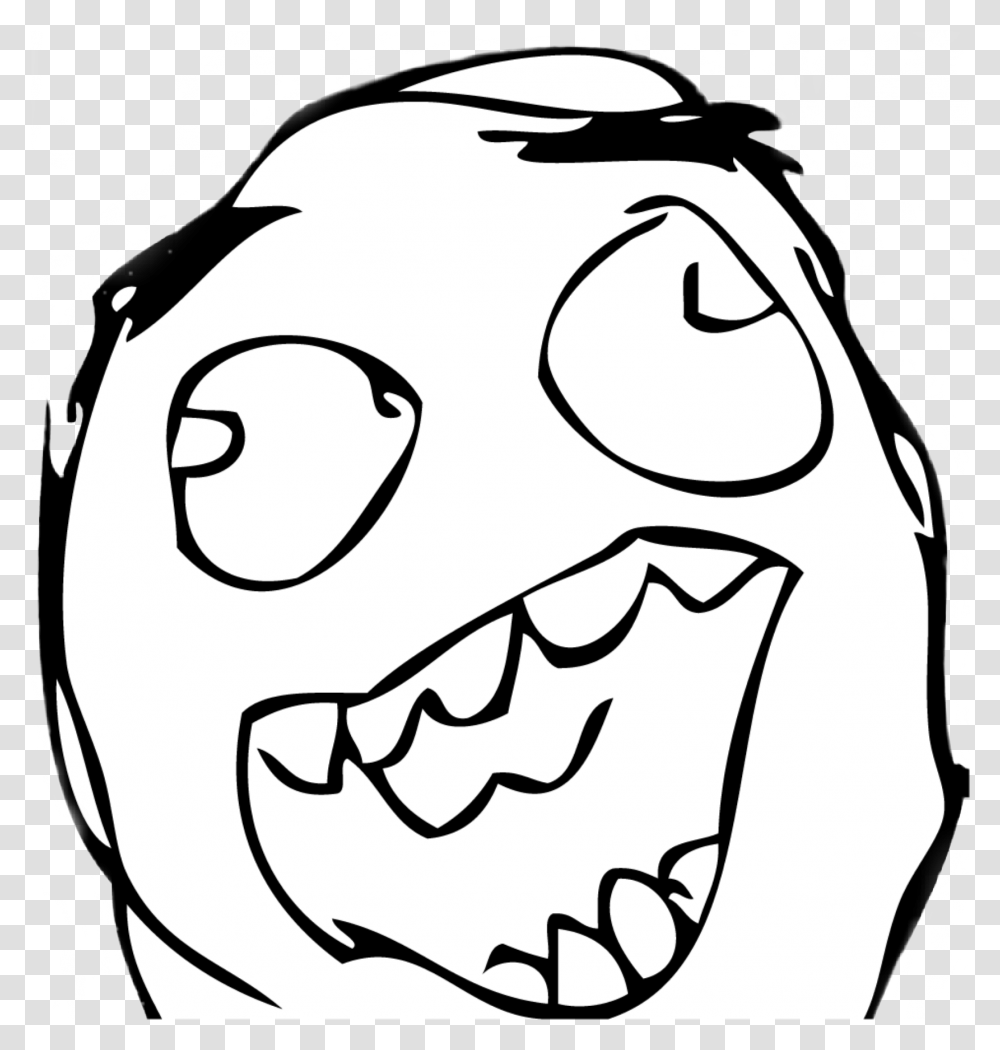 Derp Happy Troll Face, Drawing, Stencil, Doodle Transparent Png
