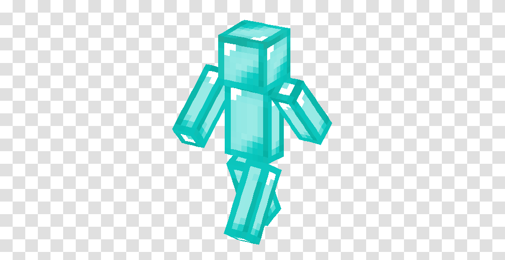 Derpy Diamond Man Skin Minecraft Skins, Cross, Recycling Symbol, Green Transparent Png