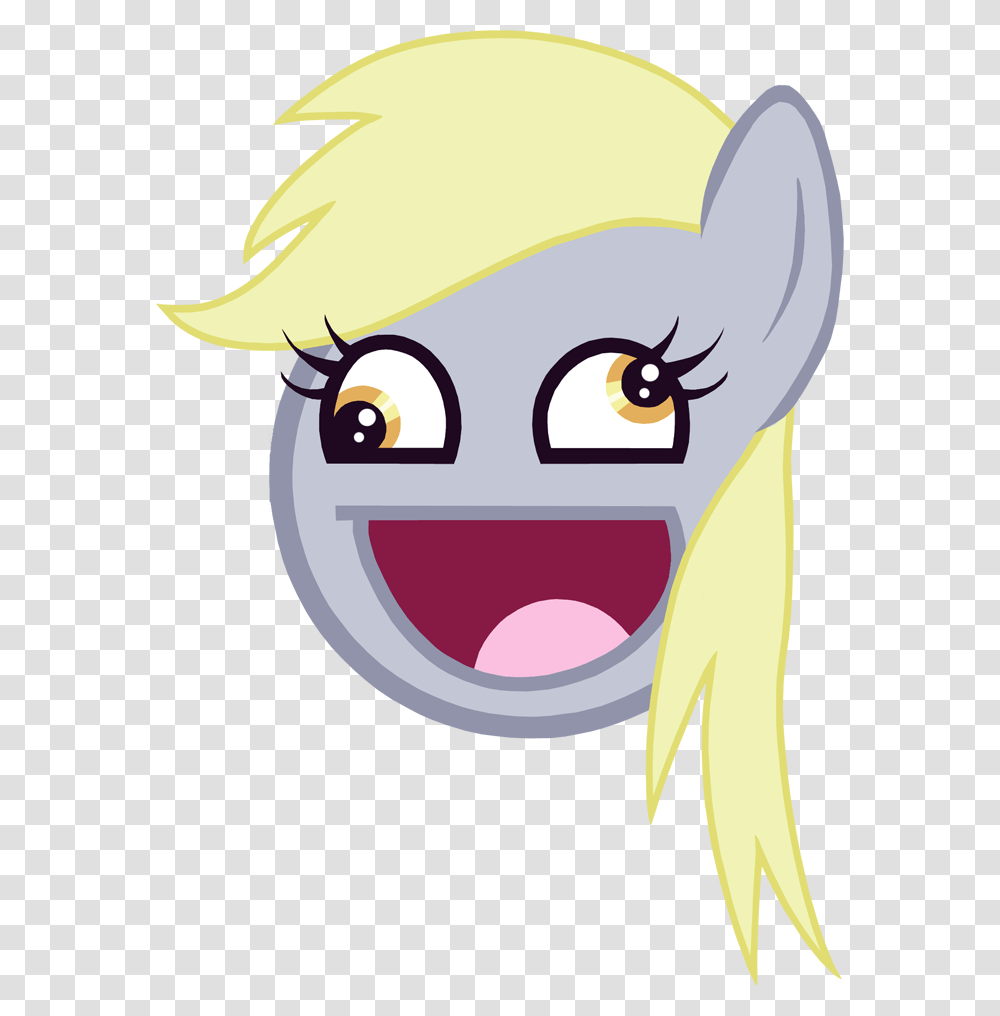 Derpy Hooves Rainbow Dash Applejack Pony Princess Luna Derpy Face Meme Mlp, Cat, Pet Transparent Png