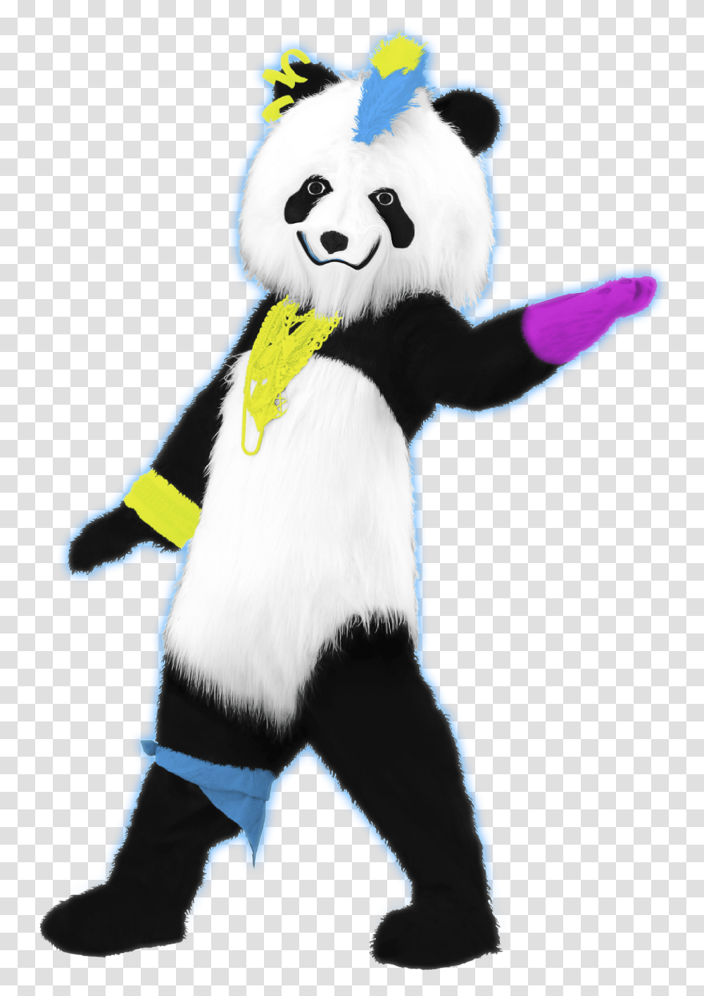 Derpy Panda Just Dance Panda, Mascot, Costume, Giant Panda, Bear Transparent Png