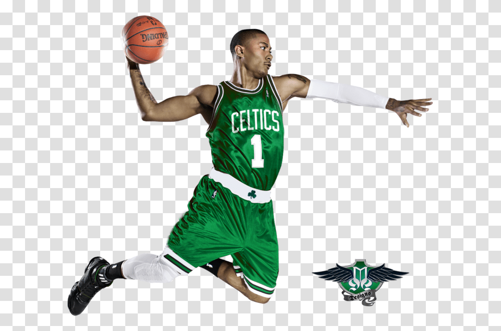 Derrick Rose Celtics Jersey, People, Person, Human, Team Sport Transparent Png