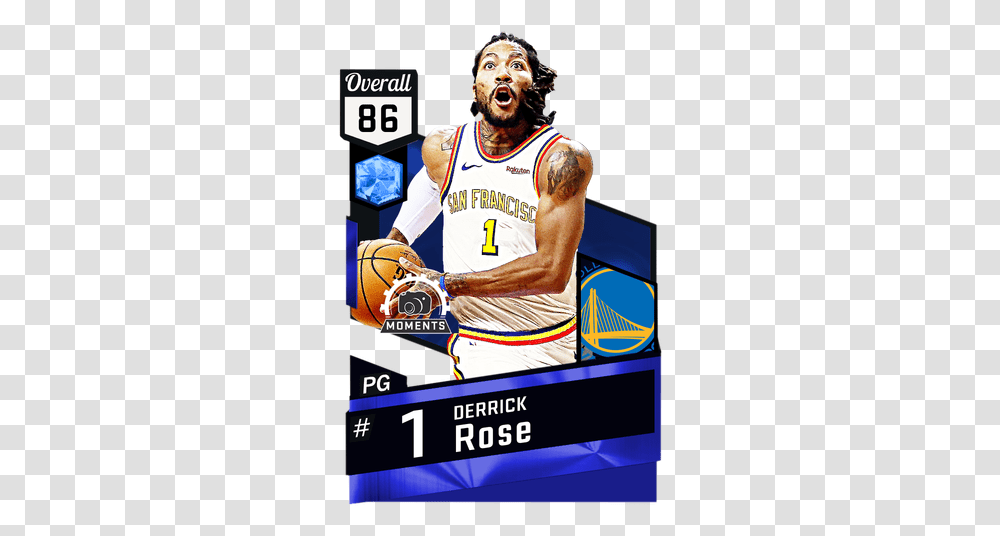 Derrick Rose Nba 2k17 Custom Card 2kmtcentral Kevin Durant Basketball Card, Person, Human, People, Advertisement Transparent Png