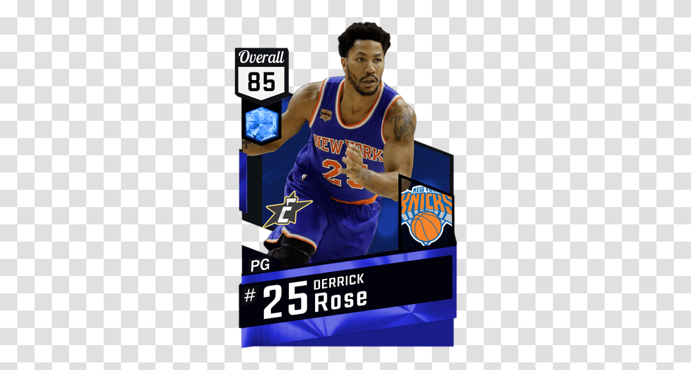 Derrick Rose Nba 2k17 Custom Card 2kmtcentral Kevin Durant Basketball Card, Person, Human, People, Sport Transparent Png