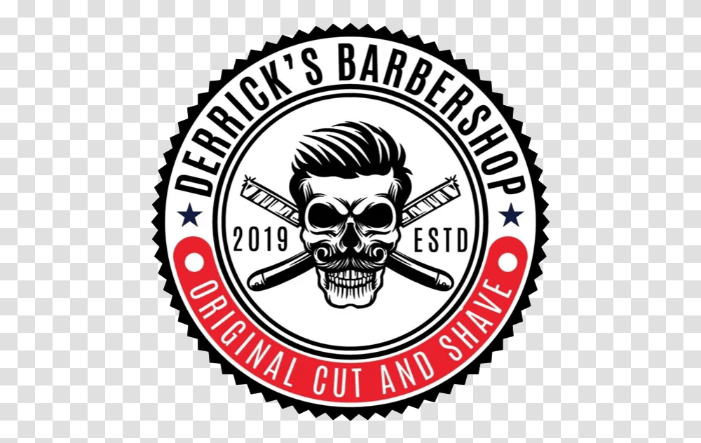Derrick S Barbershop Emblem, Label, Logo Transparent Png