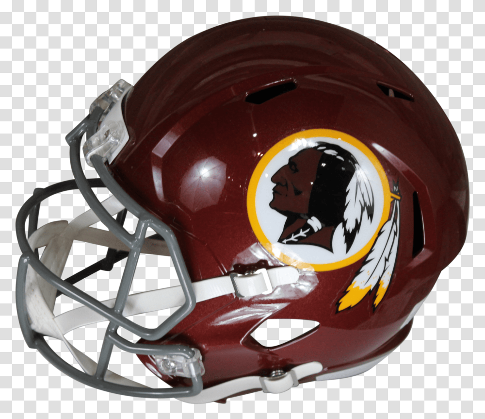 Derrius Guice Autographed Redskins Tribute Speed Replica Washington Redskins, Apparel, Helmet, Football Helmet Transparent Png