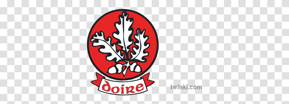 Derry Gaa Crest Logo Gaelic Football Derry Gaa Crest, Symbol, Trademark, Plant, Leaf Transparent Png