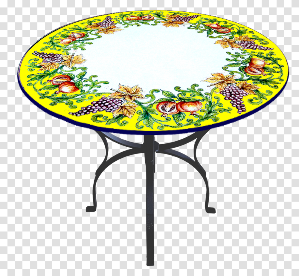 Deruta Italy Pottery Hand Painted Stone Table Deruta, Furniture, Coffee Table Transparent Png