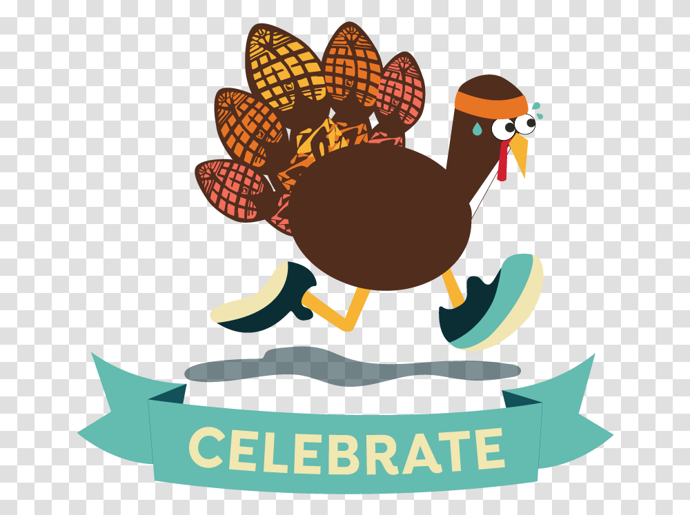 Des Moines Turkey Trot Thanksgiving Logo, Animal, Bird, Fowl, Poultry Transparent Png