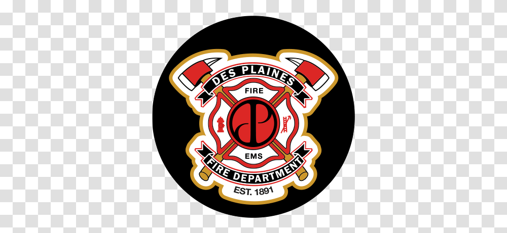 Des Plaines Fire Department Desplainesfd Twitter Des Plaines Fire Department, Logo, Symbol, Ketchup, Food Transparent Png