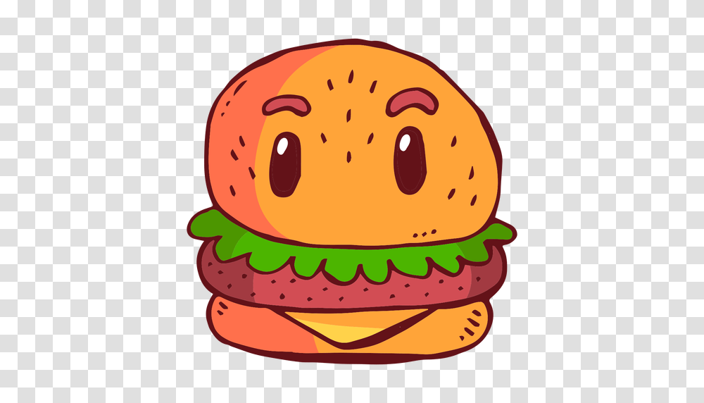 Desenho De Personagem De, Burger, Food, Egg, Birthday Cake Transparent Png