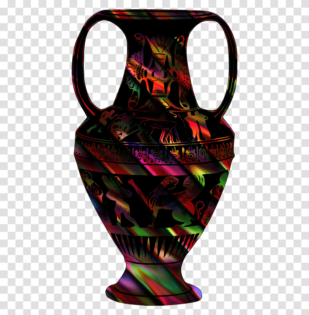 Desenho De Vaso Colorido, Pottery, Jug, Jar Transparent Png