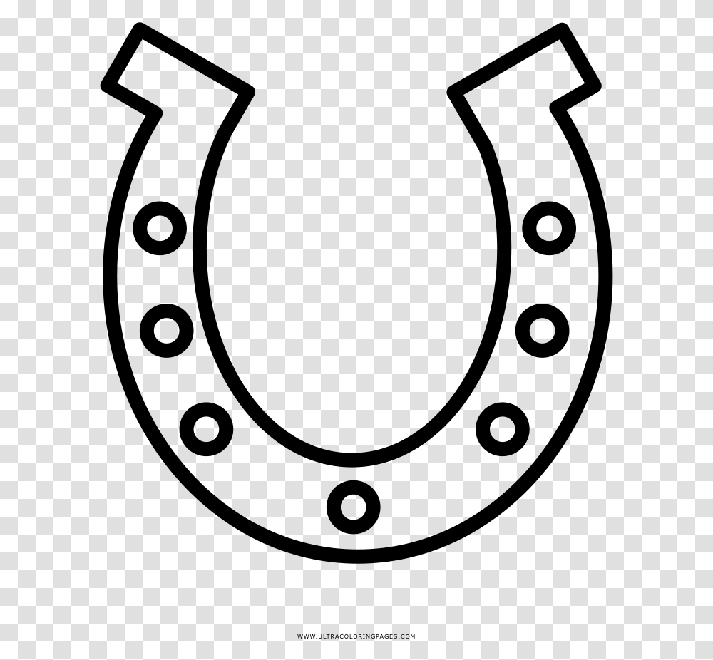 Desenho Image Horse Shoe Coloring Page, Gray, World Of Warcraft Transparent Png