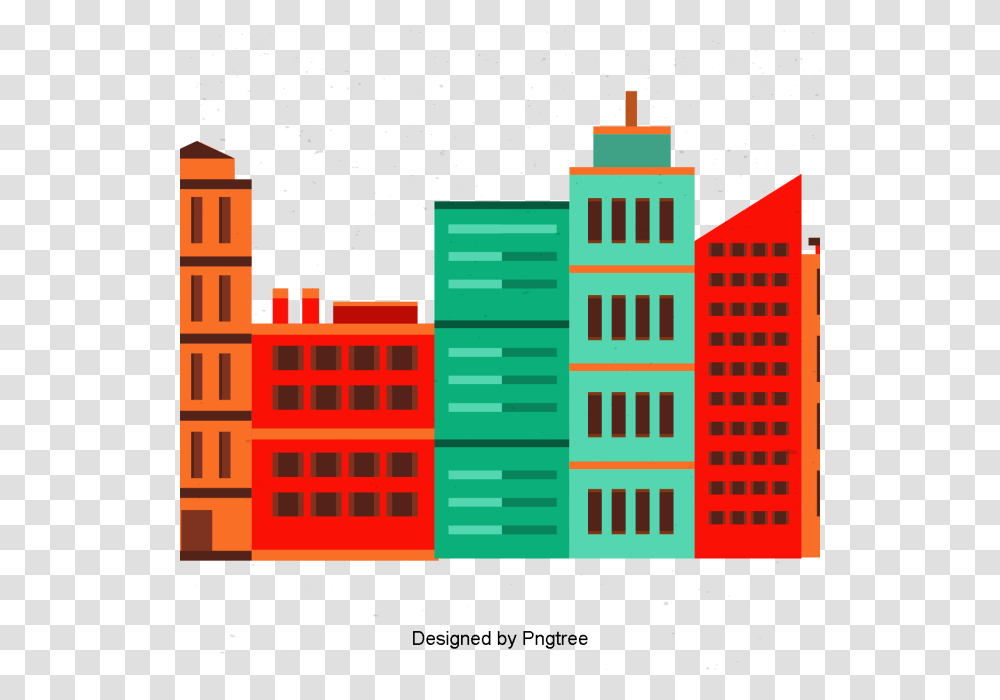 Desenho Pintado City Building Design Cartoon Arquivo E, Urban, Paper Transparent Png
