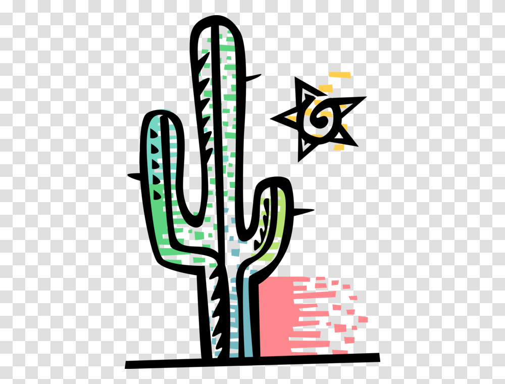 Desert Cactus Plant Image Illustration Of Vegetation, Poster, Advertisement Transparent Png