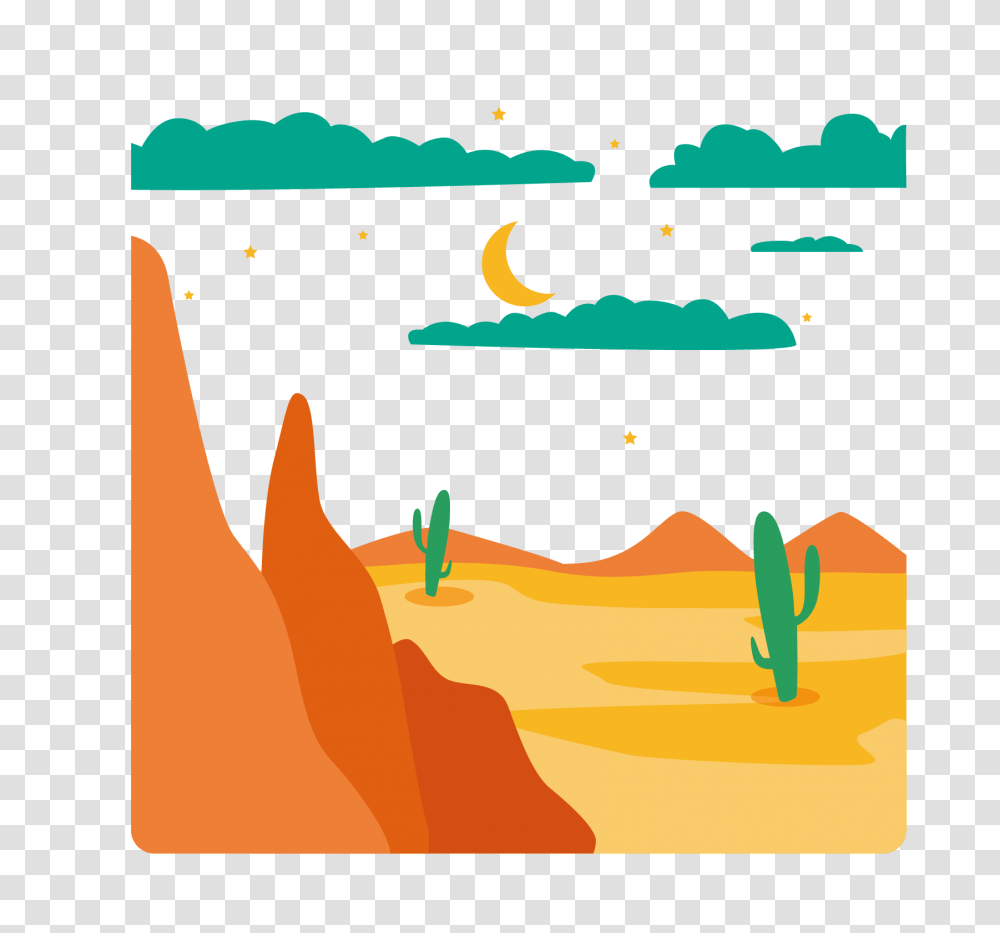 Desert Clipart Desert Mountain, Nature, Outdoors, Drawing Transparent Png