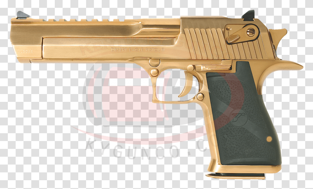 Desert Eagle Titanium Gold Draco Gun, Weapon, Weaponry, Handgun Transparent Png
