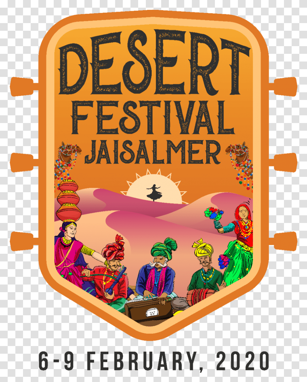 Desert Festival Jaisalmer, Label, Person, Sticker Transparent Png