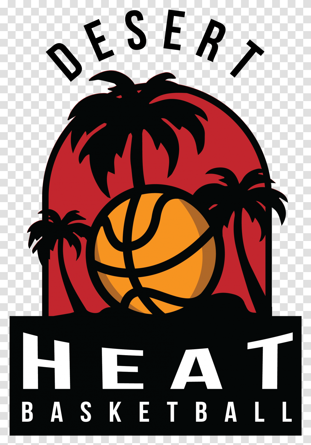 Desert Heat Logo Basketball California Vector Logo Illustration, Poster, Advertisement Transparent Png