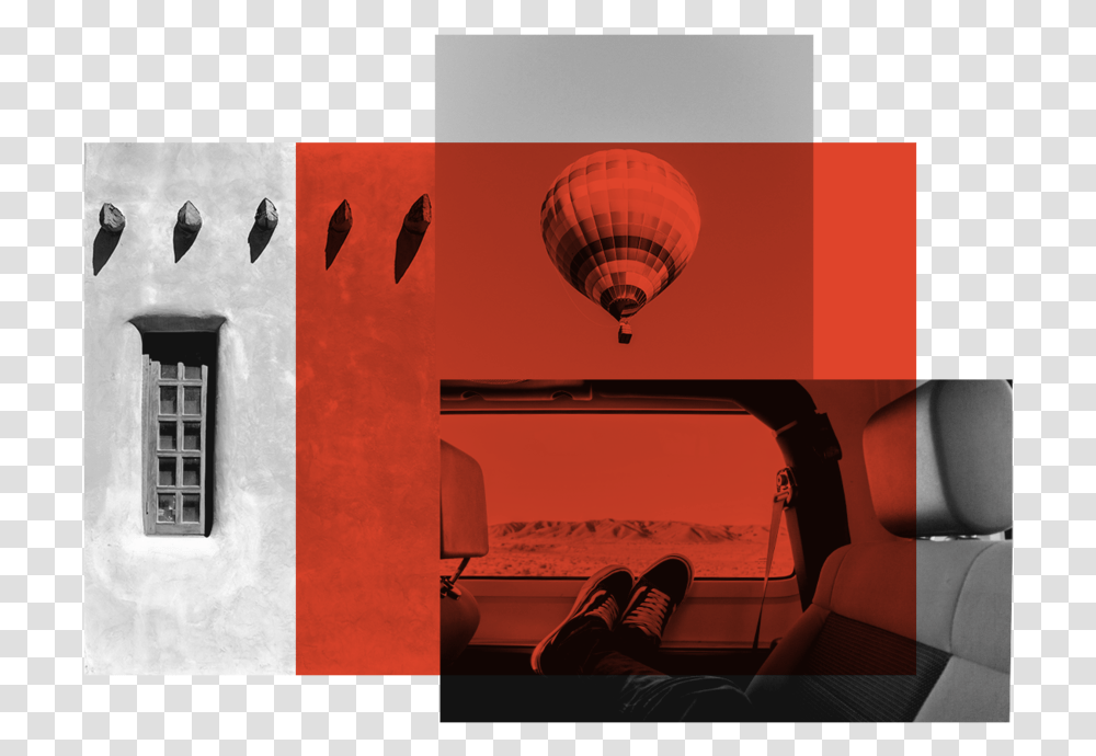 Desert Southwest Sante Fe Taos Road Trip Header Hot Air Balloon, Lamp, Poster, Advertisement, Weapon Transparent Png
