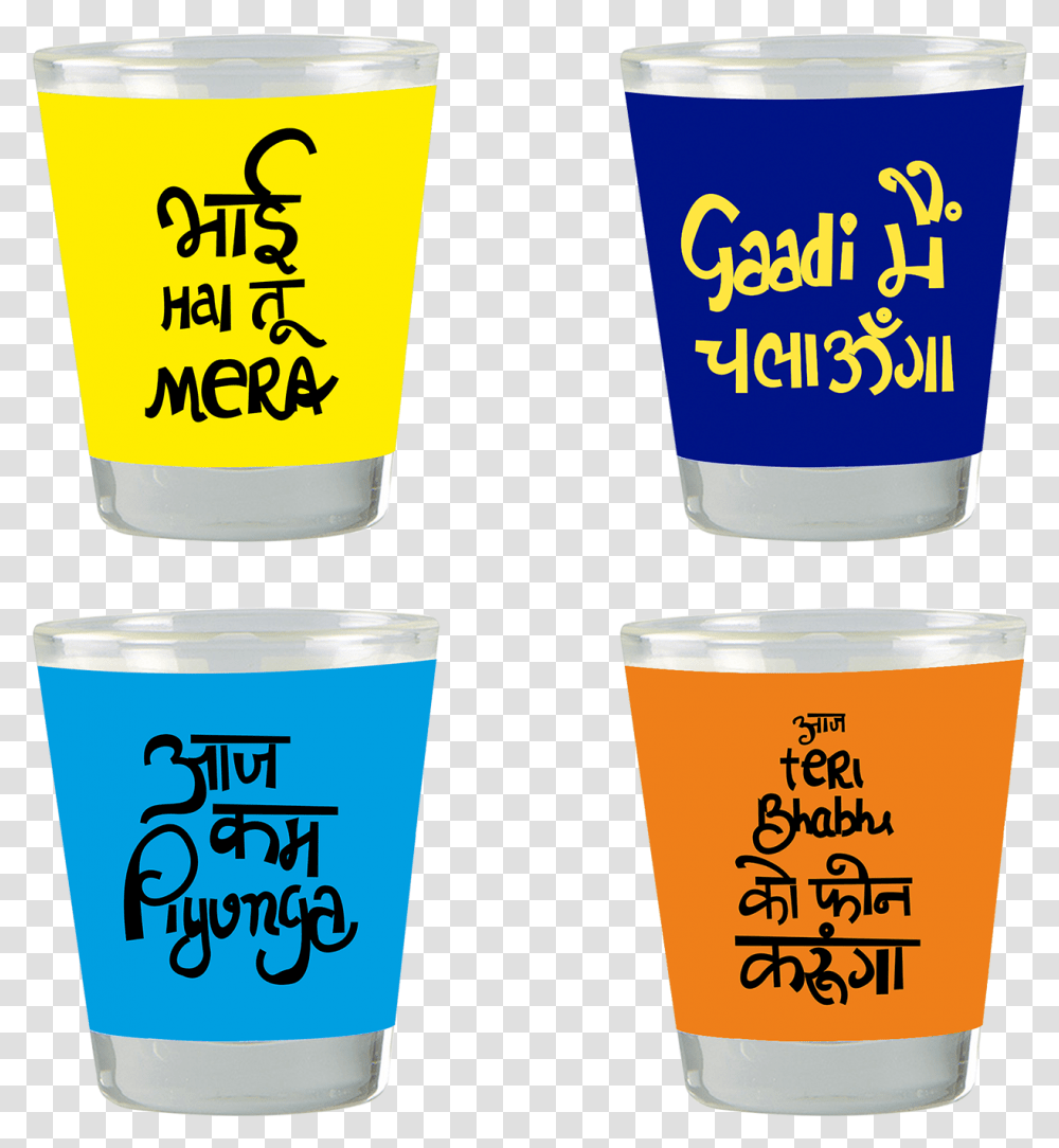 Desi Shot Glasses Aaj Se Daru Band, Beer Glass, Alcohol, Beverage, Drink Transparent Png