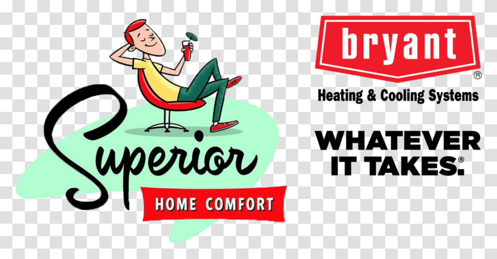 Design A Cartoon Logo For Your Brand Bryant Heating And Cooling, Text, Leisure Activities, Poster, Advertisement Transparent Png