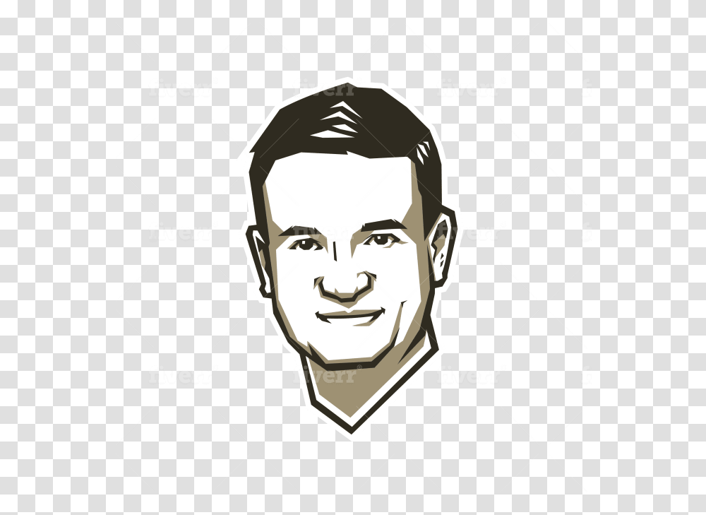 Design An Awesome Portrait Logo For Cartoon, Face, Head, Text, Tie Transparent Png