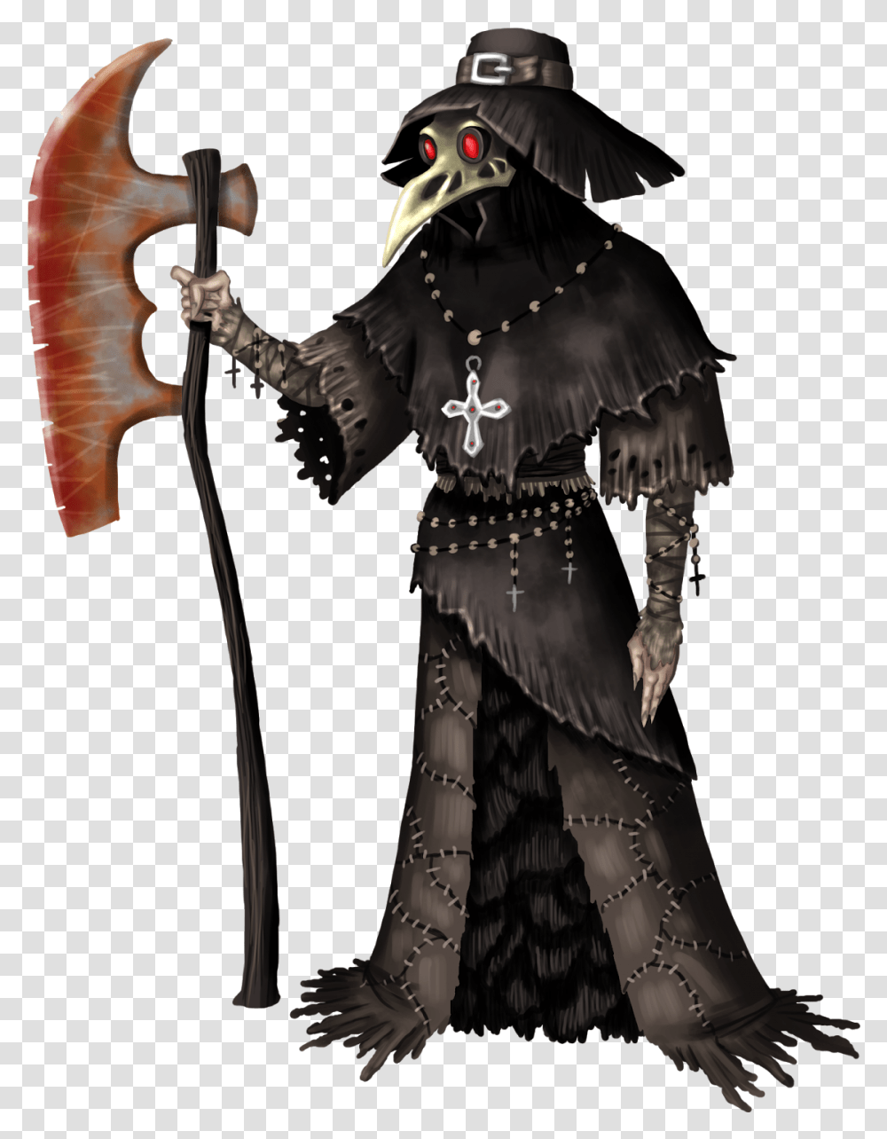 Design And Development Sketches For The Plague Doctor Plague Doctor, Person, Human, Costume Transparent Png