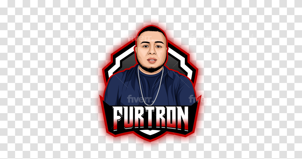 Design Avatar Logo Youtube Twitch Gaming Mascot For Adult, Person, Text, Poster, Advertisement Transparent Png