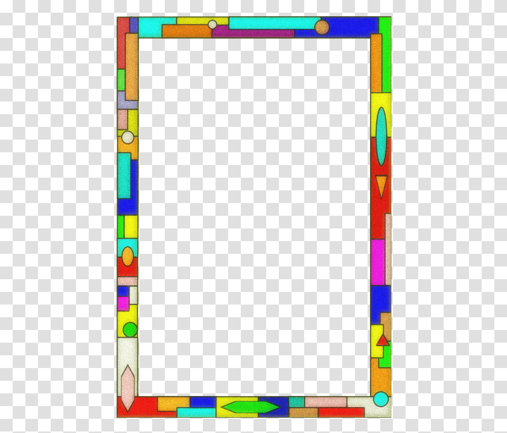 Design Clipart Borderline Colorful Border Design Simple, Stained Glass, Super Mario Transparent Png