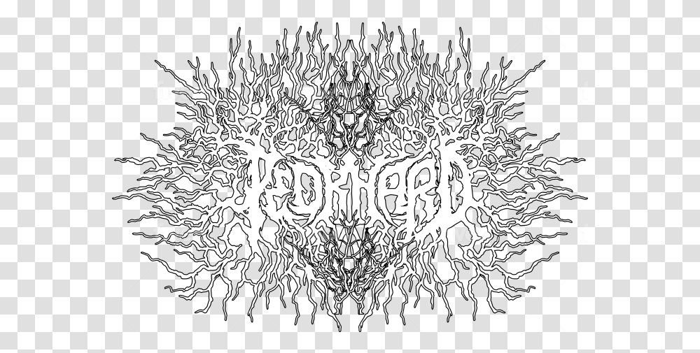 Design Deathcore And Metalcore Logo Dot, Lace, Rug, Plant Transparent Png