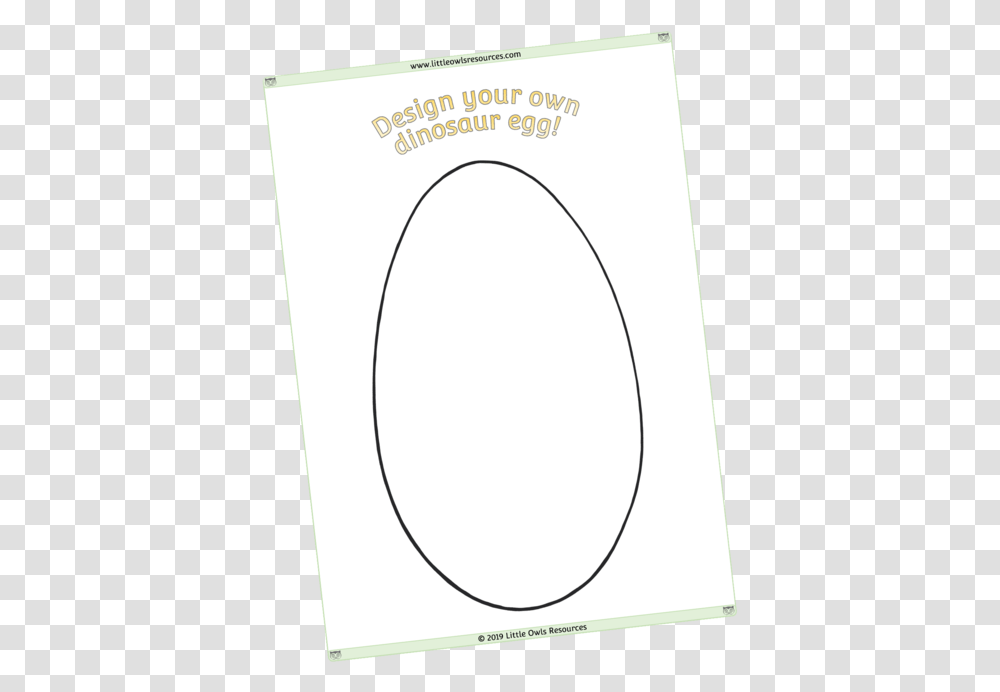 Design Dinosaur Egg Circle, Oval Transparent Png