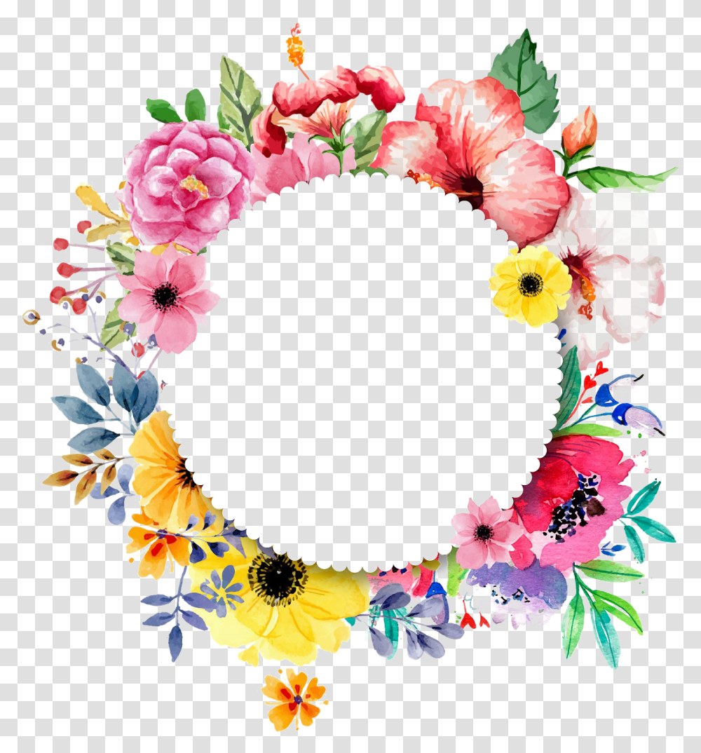 Design Download Image All Background Flower Circle, Wreath, Graphics, Art, Plant Transparent Png