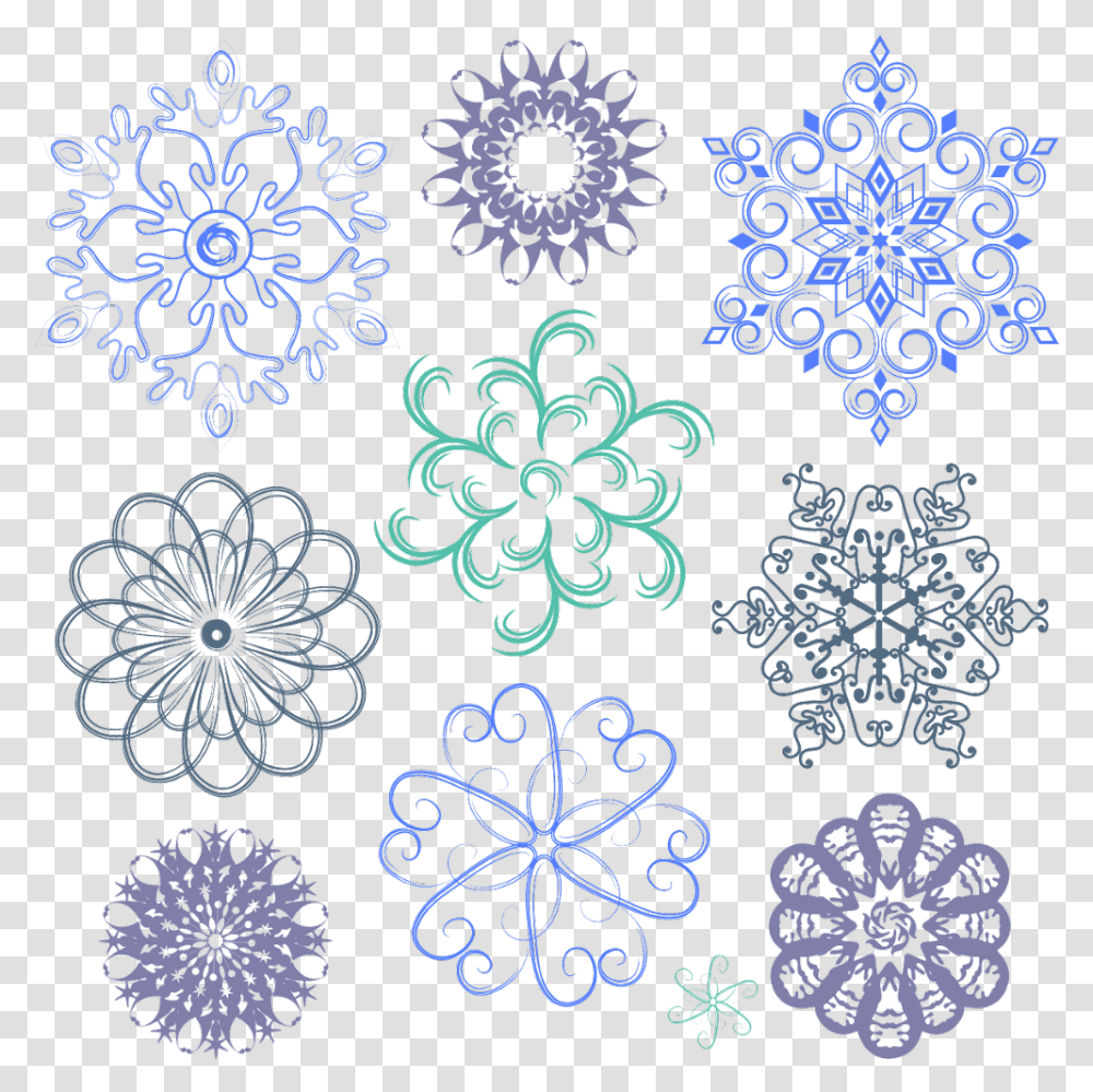 Design Effects Blue Christmas Decor Snowflake, Pattern, Rug, Art, Lace Transparent Png