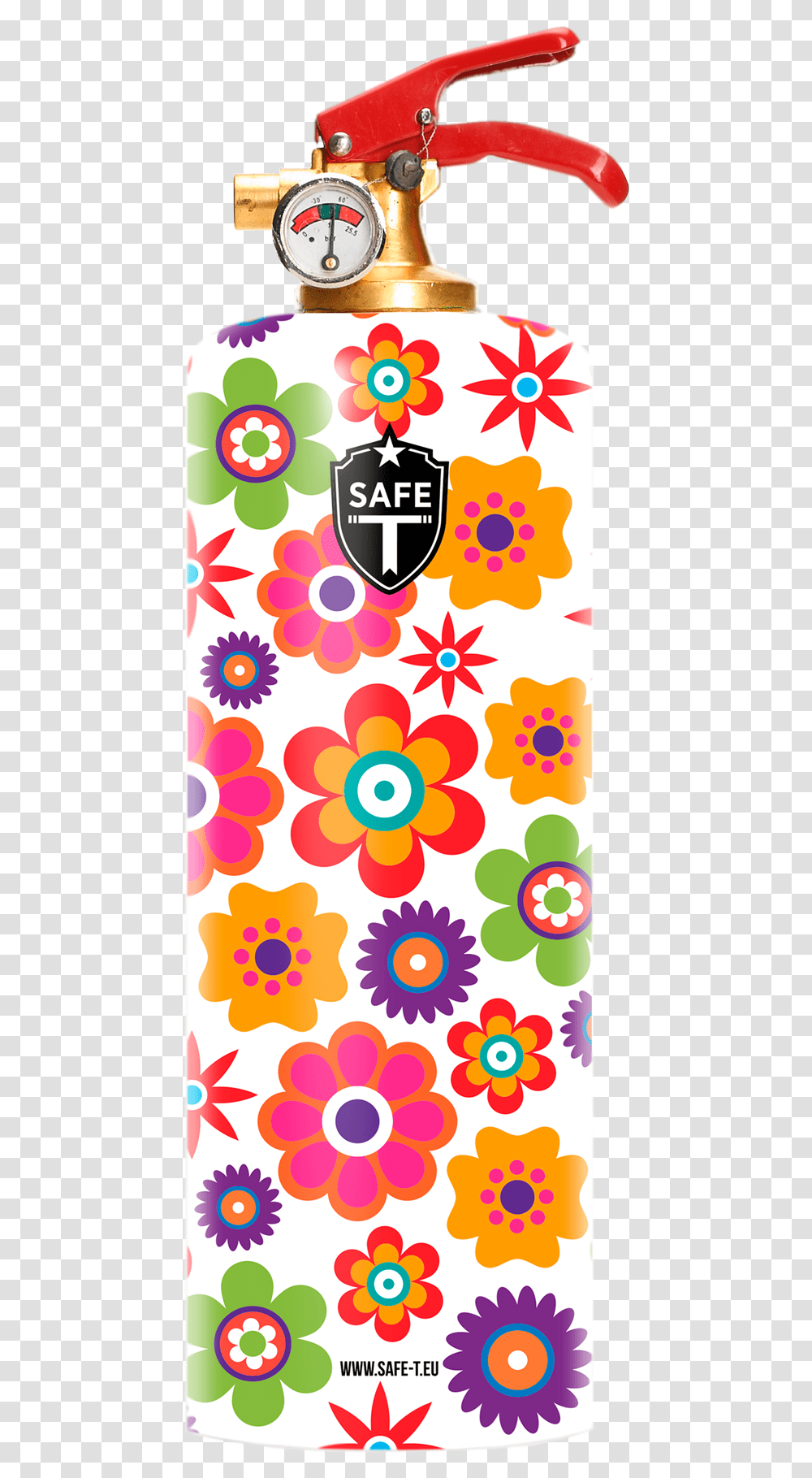 Design Fire Extinguisher Flowers Fire Extinguisher, Pattern, Floral Design Transparent Png