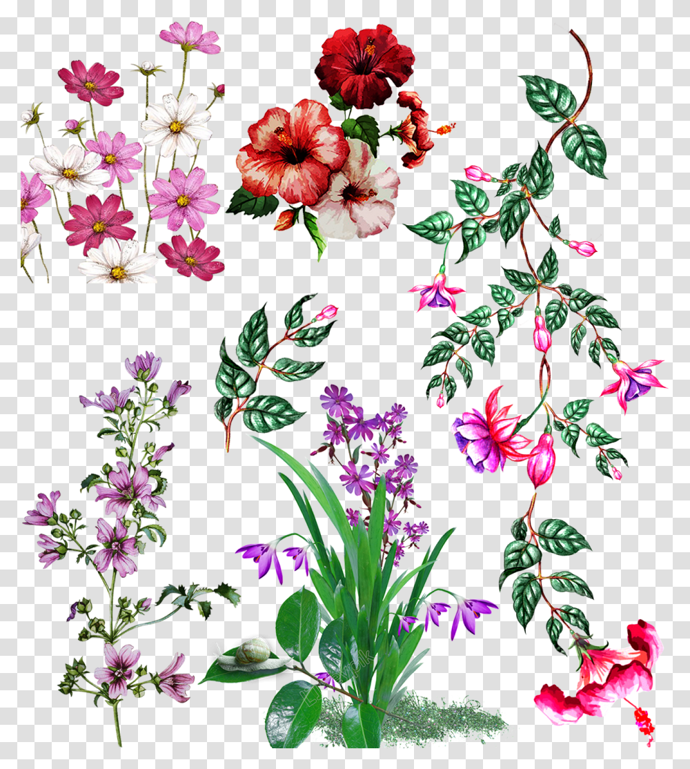 Design Flowers Photoshop Flower Textile Design, Plant, Floral Design Transparent Png