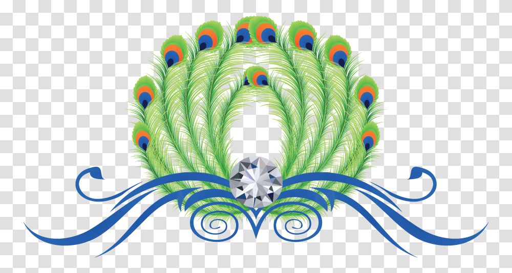 Design Free Feathers Online Template Hd Peacock Feather, Ornament, Pattern, Fractal Transparent Png