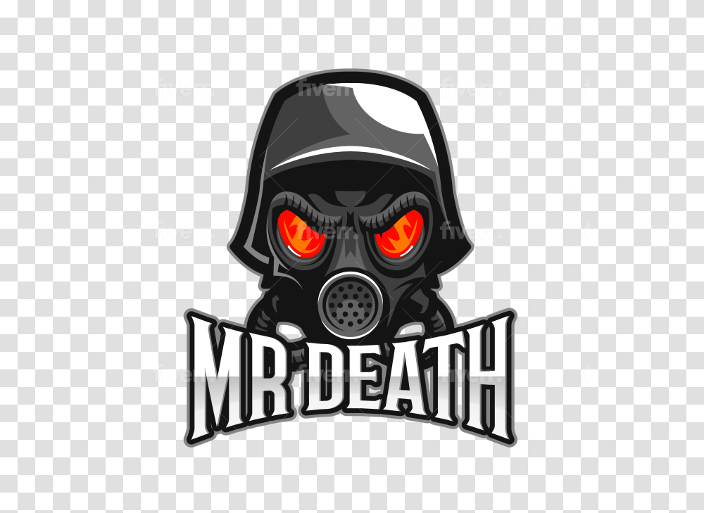 Design Gaming Mascot Logo For Twitch Youtube Esports Team General Service Respirator, Text, Helmet, Clothing, Apparel Transparent Png