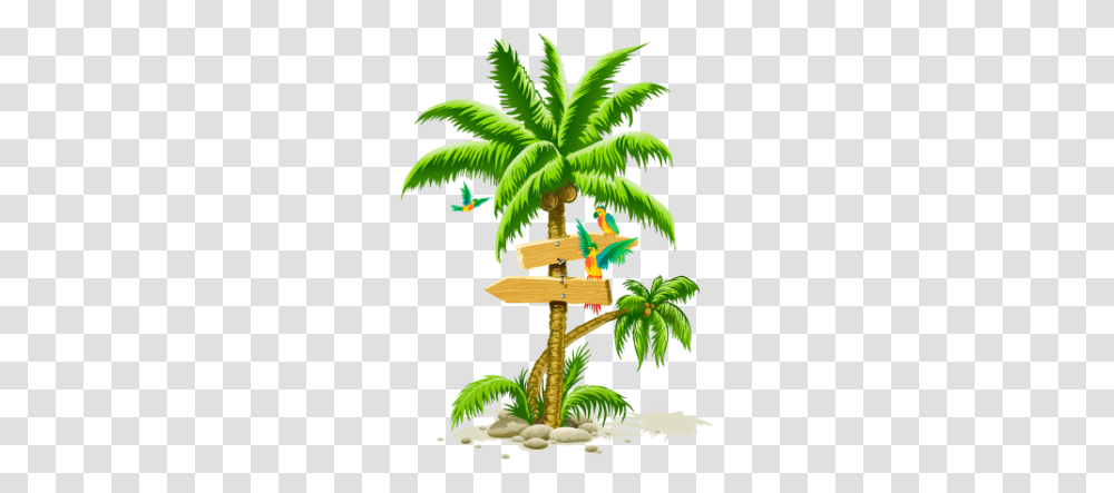 Design Ilustration Palm Tree, Plant, Vegetation, Rainforest, Land Transparent Png