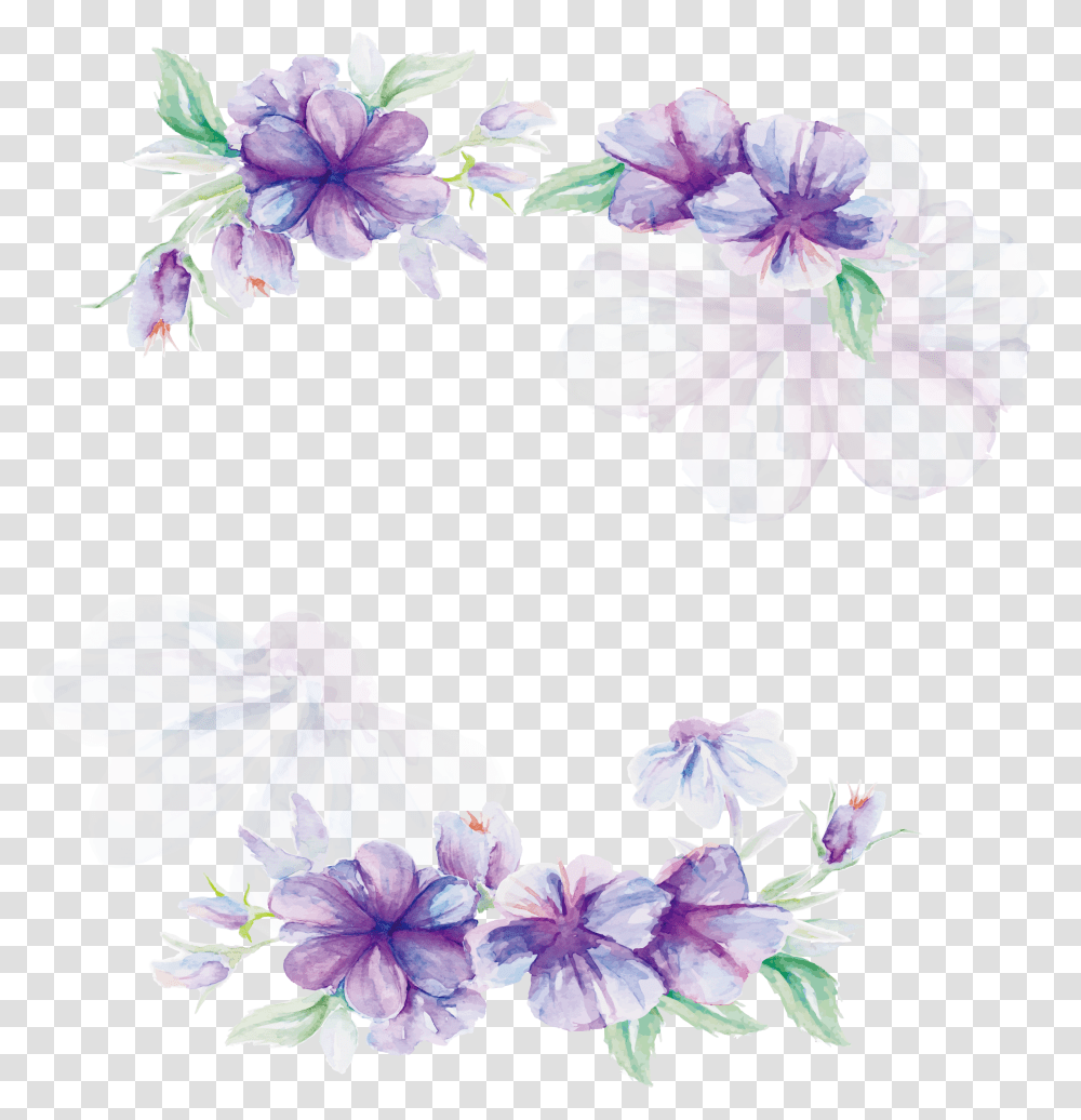 Design Lilac Flower Pattern Watercolor Purple Flowers Free, Plant, Geranium, Blossom, Petal Transparent Png