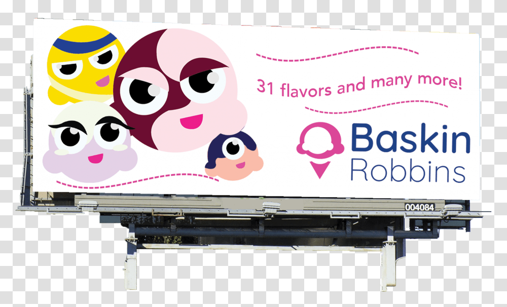 Design Manual For Baskin Robbins, Advertisement, Billboard, Giant Panda Transparent Png
