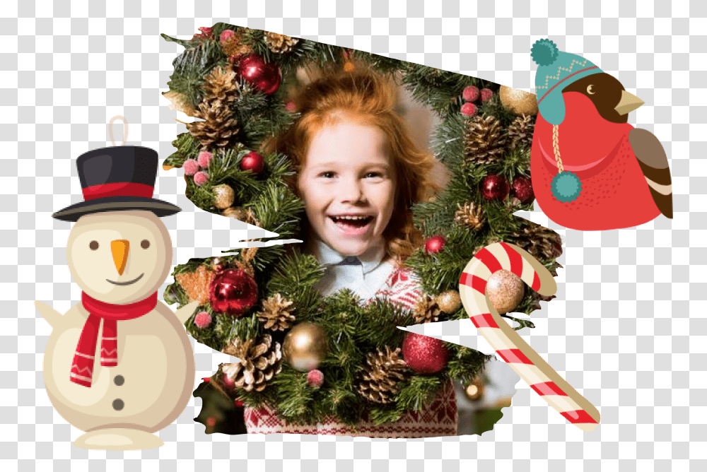 Design Objects On Your Content Screen Christmas Ornament, Tree, Plant, Christmas Tree, Snowman Transparent Png